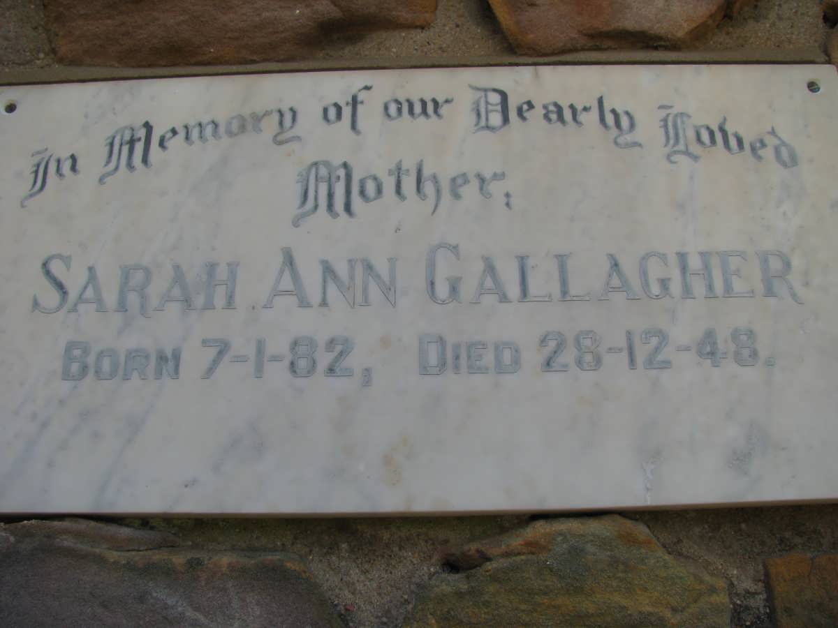 GALLAGHER Sarah Ann 1882-1948