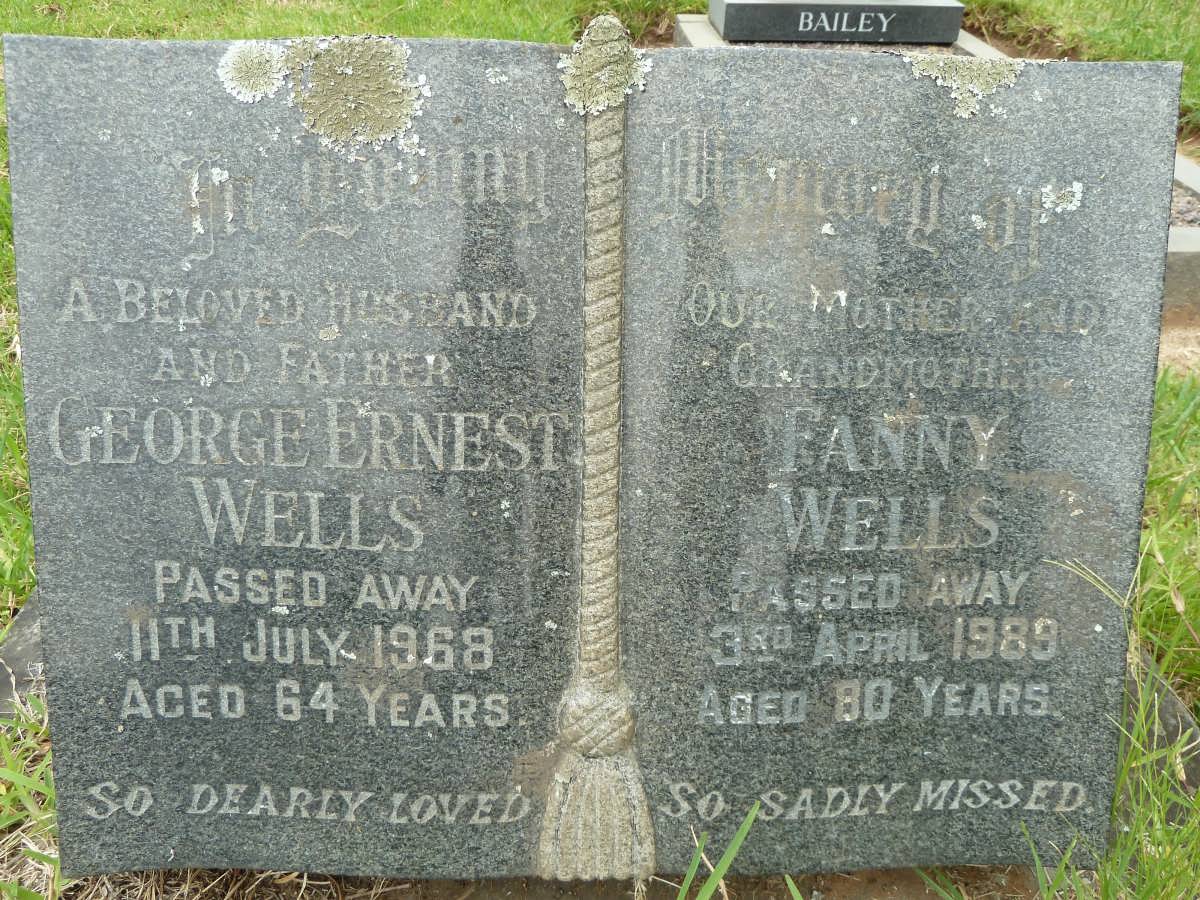WELLS George Ernest -1968 & Fanny -1989