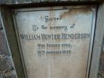 HENDERSON William Hunter -1939