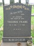 KRUGER Theunis Frans 1881-1965