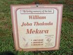 MEKWA William Joba Thakadu 1967-2010