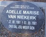 NIEKERK Adelle Marise, van 1981-1981