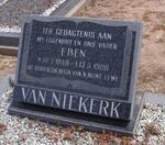NIEKERK Eben, van 1940-1990