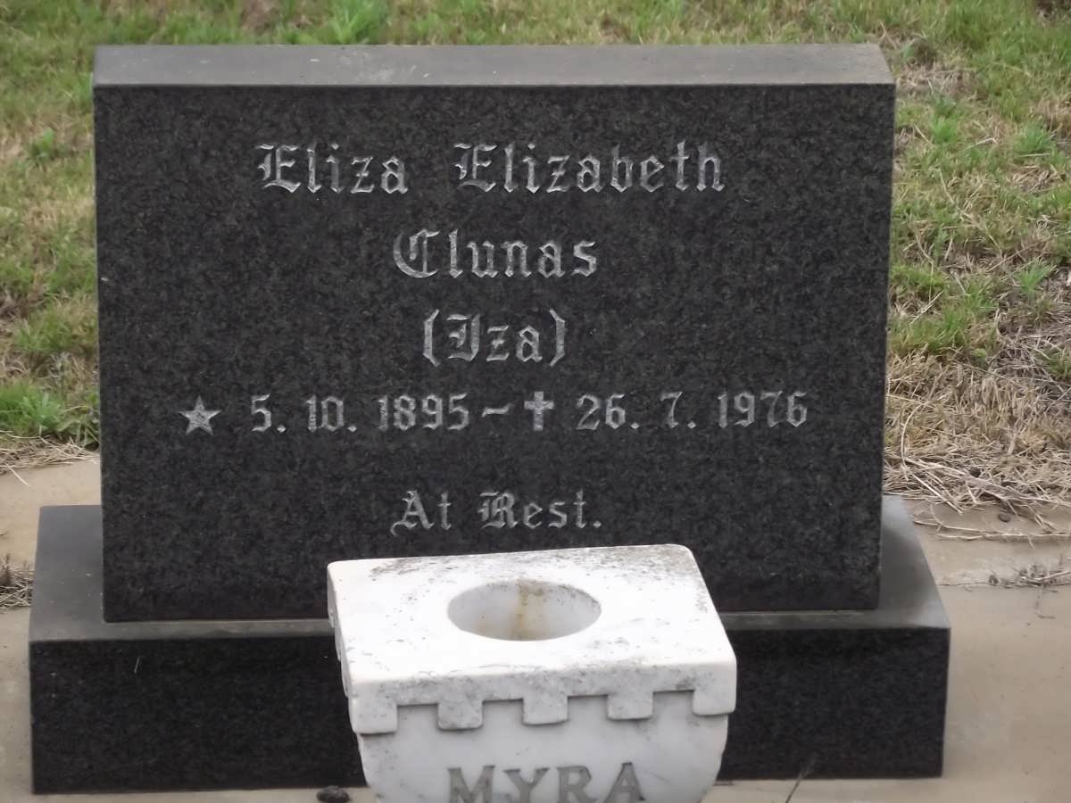 CLUNAS Eliza Elizabeth 1895-1976