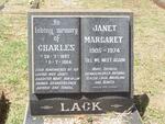 LACK Charles 1897-1964 & Janet Margaret 1905-1974