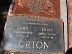 ORTON John -1928 & Lenie -1928