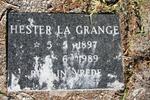 GRANGE Hester, la 1897-1989