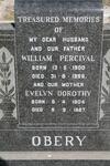 OBERY William Percival 1900-1966 & Evelyn Dorothy 1904-1987