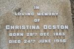 OGSTON Christina 1883-1956