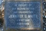 WHITE Jennifer G. 1948-1999