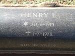 JACOBS Henry L. 1913-1978 & Hester J. 1913-1995