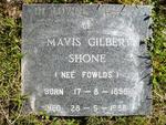 SHONE Mavis Gilbert nee FOWLDS 1898-1988