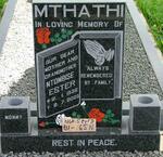 MTHATHI Ntombise Ester 1936-2003
