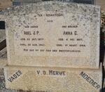 MERWE Abel J.P., van der 1877-1943 & Anna C. 1887-1954