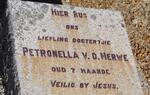 MERWE Petronella, v.d.
