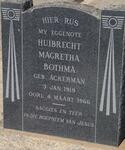 BOTHMA Huibrecht Magretha nee ACKERMAN 1919-1966