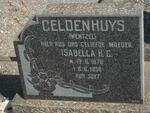 GELDENHUYS Isabella H.G. nee WENTZEL 1870-1958