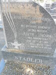 STADLER Judith Jacoba nee RADEMEYER 1913-1963