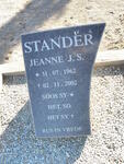 STANDER Jeanne J.S. 1962-2002