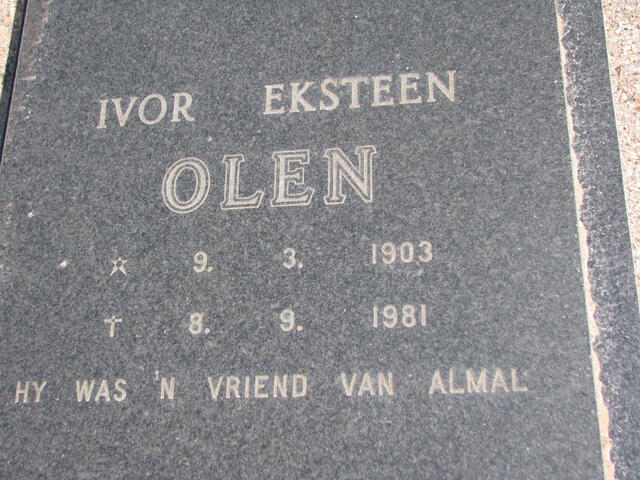 OLEN Ivor Eksteen 1903-1981