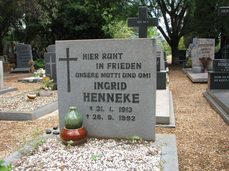 HENNEKE Ingrid 1913-1992
