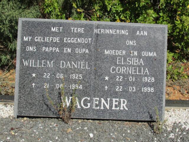 WAGENER Willem Daniel 1925-1994 & Elsiba Cornelia 1928-1998
