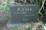 FICK P.J. 1886-1970
