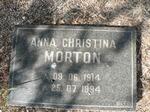 MORTON Anna Christina 1914-1994