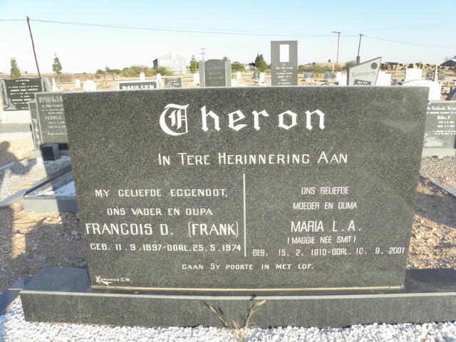 THERON Francois D. 1897-1974 & Maria A.L. SMIT 1910-2001