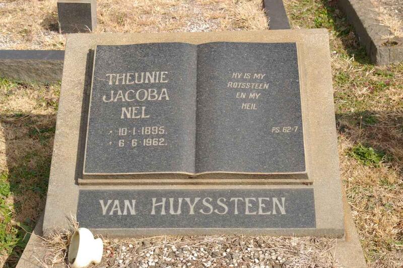 HUYSSTEEN Theunie Jacoba Nel, van 1895-1962 