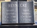 REYNECKE Thomas Ignatius 1906-1984 & Sarah Johanna 1906-1983