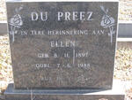 PREEZ Ellen, du 1897-1988