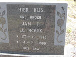 ROUX Jan F., le 1923-1989