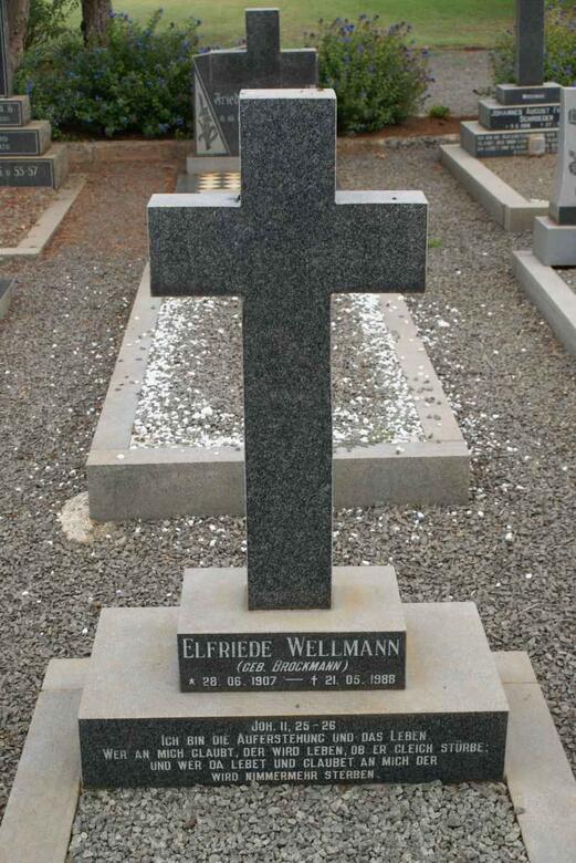 WELLMANN Elfriede nee BROCKMANN 1907-1988
