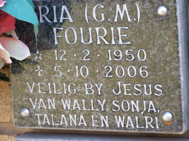 FOURIE G.M. 1950-2006