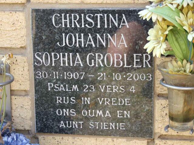 GROBLER Christina Johanna Sophia 1907-2003