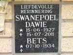 SWANEPOEL Dawie 1927-2011 & Bets 1934-
