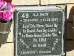 SAIN A.J. 1932-2007 :: SAIN M. 1916-2008