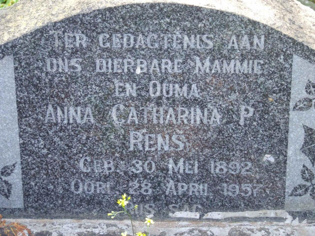 RENS Anna Catharina P. 1892-1957