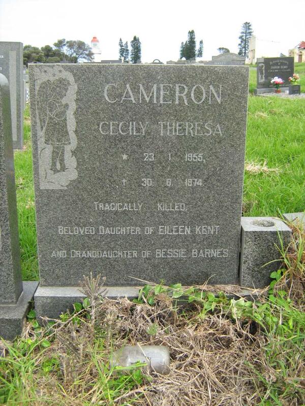 CAMERON Cecily Theresa 1955-1974