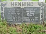 HENNING Sarel S.G. 1904-1973 & Anna C. 1892-1981