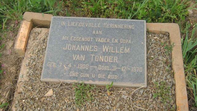 TONDER Johannes Willem, van 1908-1970