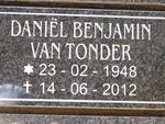 TONDER Daniel Benjamin, van 1948-2012