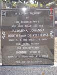 BOOTH Robbie 1909-2004 & Jacomina Johanna DE VILLIERS 1910-1969