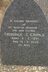 CRONJE Frederick J. 1895-1958