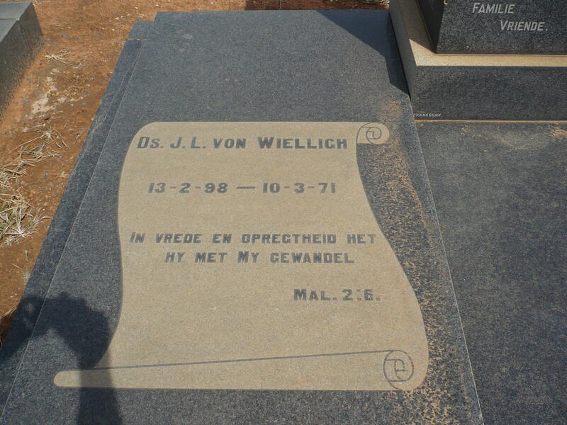 WIELLIGH J.L., von 1898-1971
