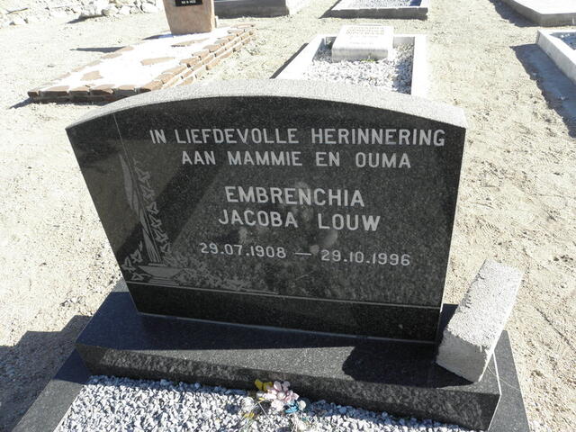 LOUW Embrenchia Jacoba 1908-1996