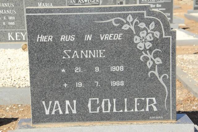 COLLER Sannie, van 1908-1988