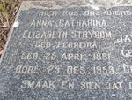 STRYDOM Anna Catharina Elizabeth nee FERREIRA 1881-1953