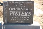 PIETERS Cornelia Susanna 1921-1998